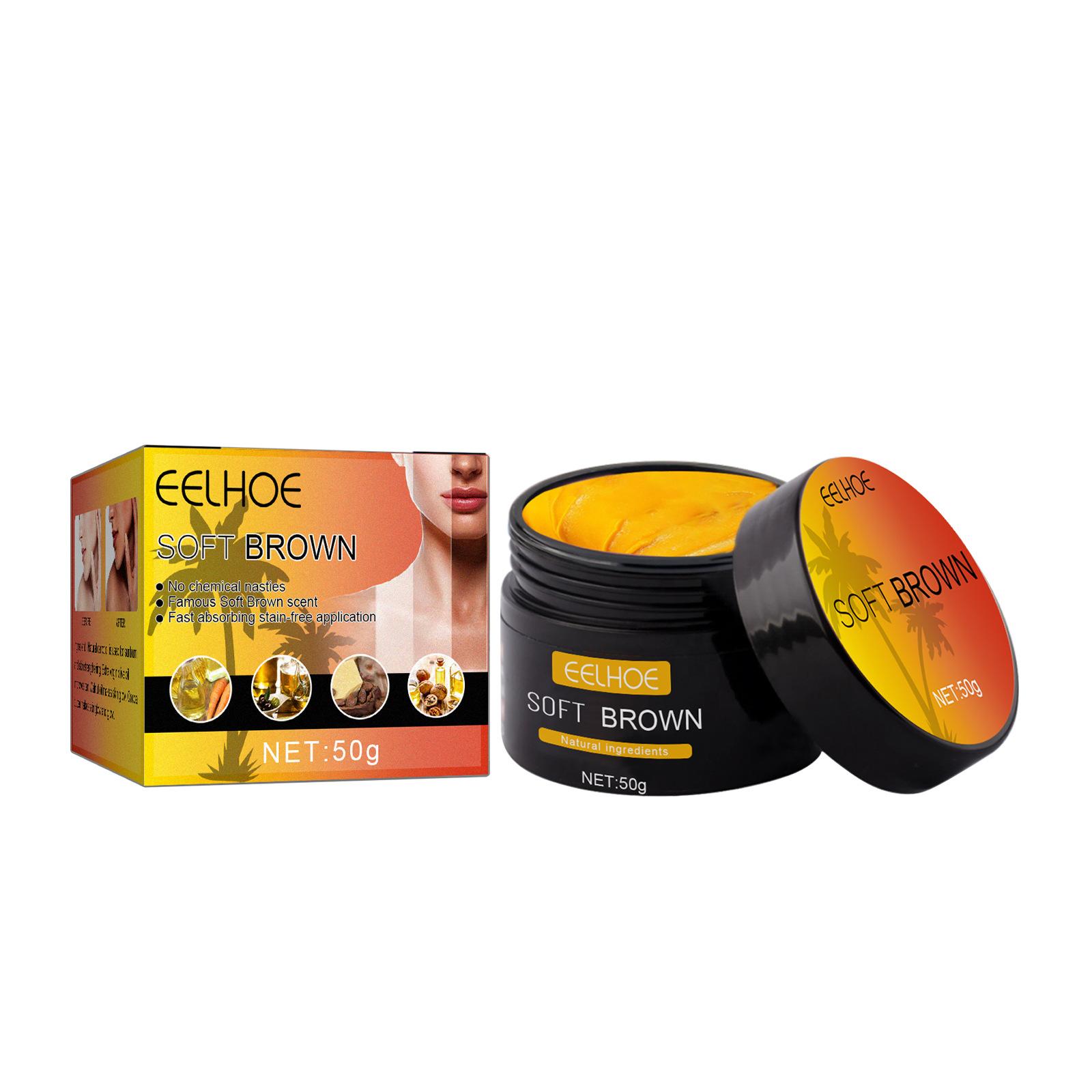 

EELHOE Крем для загара Лицо Тело Стойкий Бронзатор Загар Кожи Защита от Радиации Питательный Натуральный Лосьон для Автозагара 50 ML