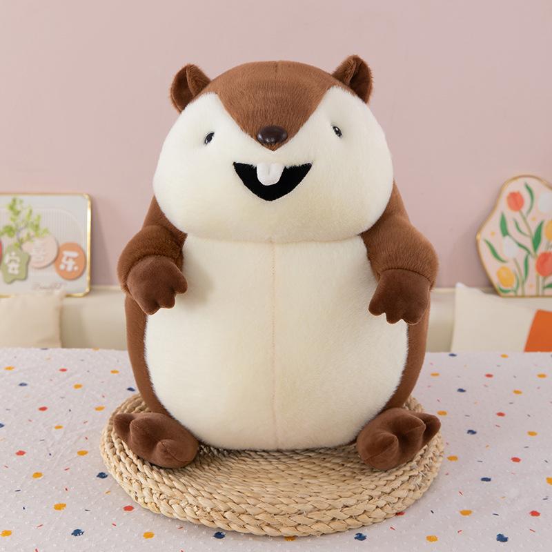 Simulation cute groundhog doll screaming gopher plush toy super cute children's doll rag doll birthday gift