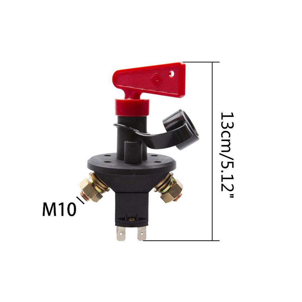Întrerupător deconectare baterie 12V-24V Impermeabil Izolator de putere Pornit-Oprit Întrerupător de oprire 200 Amperi Curent ridicat