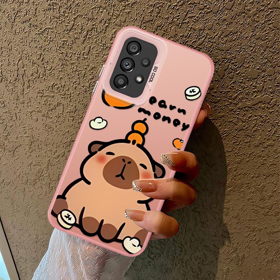 Cute Capibala Case For Samsung For Galaxy A13 A17 A23 A16 A34 A14 A32 A15 A24 A25 A12 Soft Shell