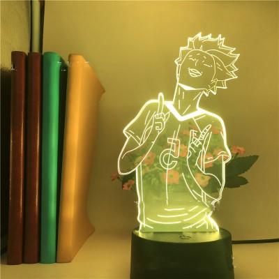 Lamp Haikyuu Tsukishima Kei Night Lights Kenma Kozume LED Acrylic Desk USB 3D Lighting Gift Bedroom Decore