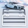 2Pcs 2 Hole Car License Plate Frame Rustproof Universal Car Frame Plate High Quality Anti-corrosion Truck License Plate