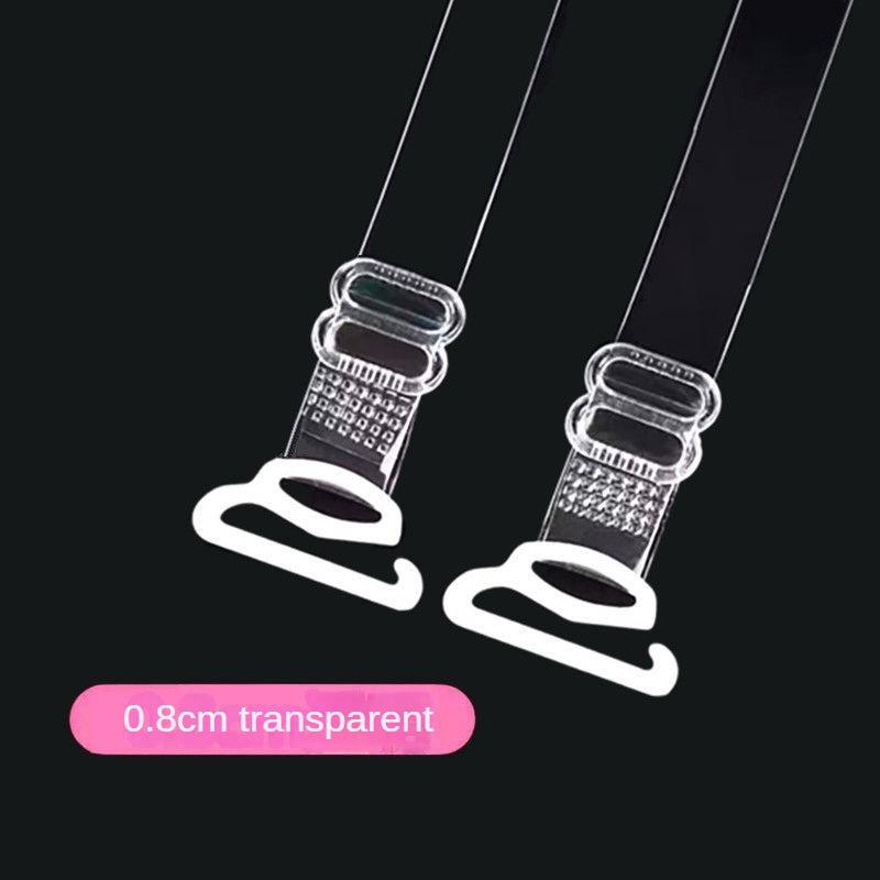 

Прозрачный невидимый плечевой ремень Нескользящий антиаллергенный бесшовный бюстгальтер на бретеле Ультратонкий ремень для бюстгальтера Расширенный и удлиненный пояс Width 0.8 CM