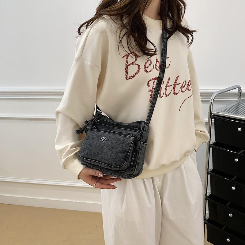 Trend Denim Bag 2025 New Girls Outdoor Leisure Shoulder Bag Foreign Style Small Bag Korean Version Fashion Messenger Bag