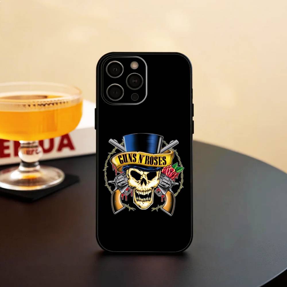 BAND G-Guns N' Roses Phone Case Silicone Soft For IPhone 17 16 15 14 13 12 11 X XR Plus Pro Max Plus