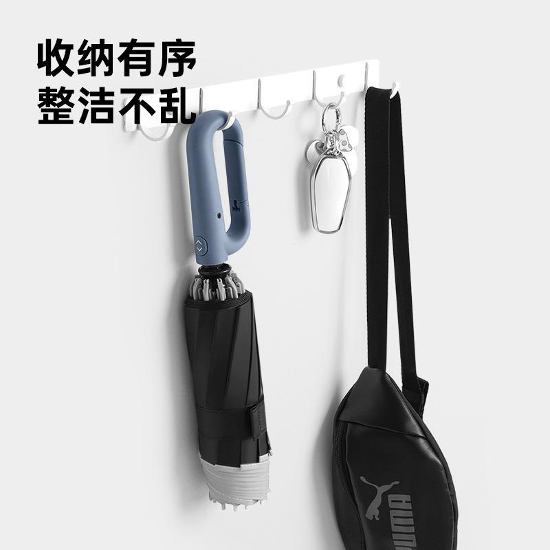 10 Bone Bump Cloth Reverse Automatic Umbrella Buckle Handle Triple Fold Men's Business Umbrella