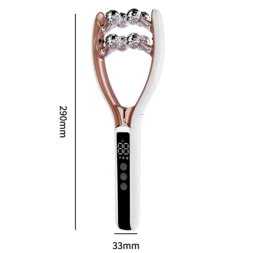 8 Round Massage Ball Wireless Microcurrent Facial Massager with 3D Roller Face-lifting tool