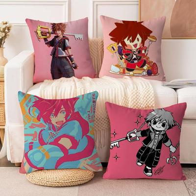 Game K-Kingdom Hearts Pillow Cover Sofa Cushion Cover Home Room Decoration Children Gift