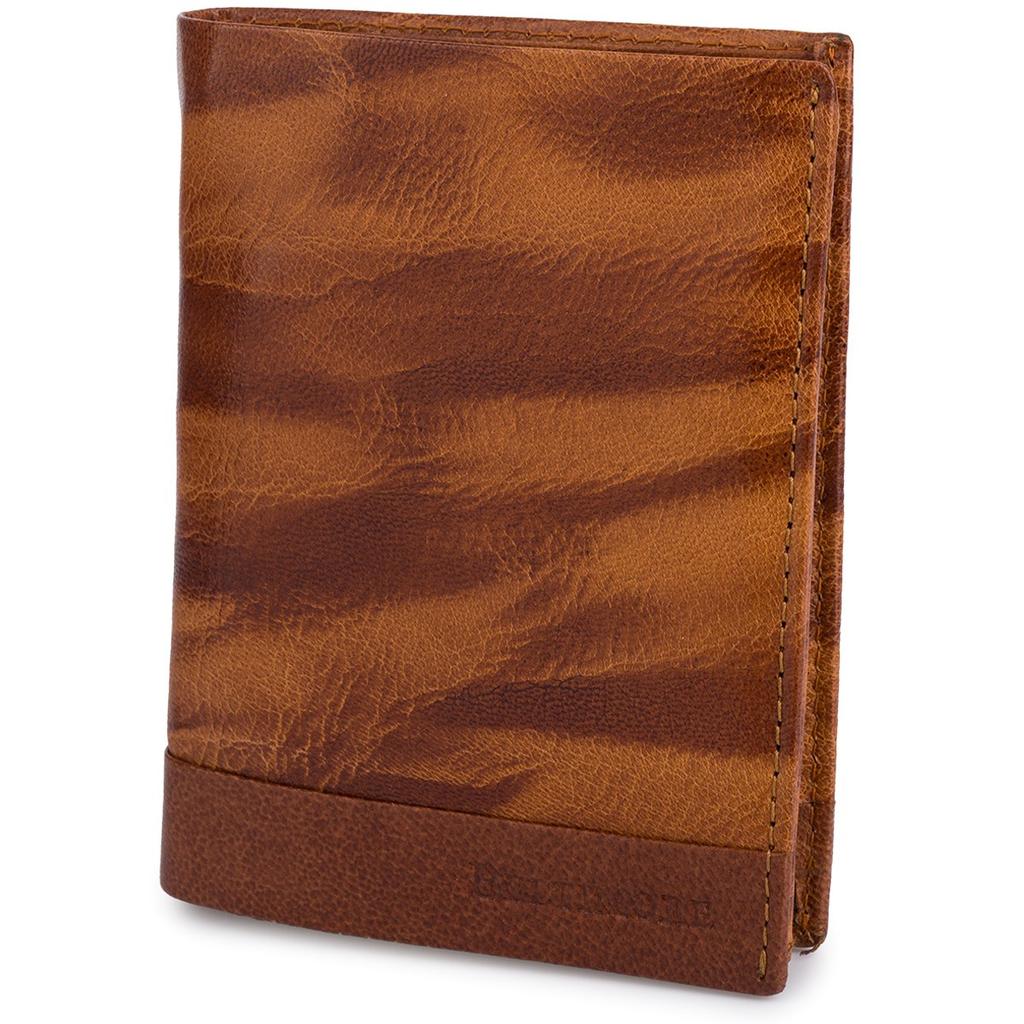 Classic Vertical Brown Leather Men's Wallet RFiD Beltimore D36