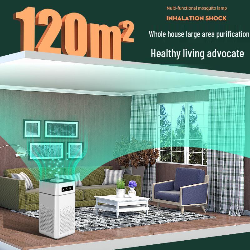 Negative Ion Air Purifier for Smoke and Formaldehyde Removal with Deodorization and Composite Filter