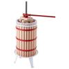 Fruit Wine Press, 7.93Gal/30L Manual Juice Maker, Solid Beech Wood Basket, Vintage Traditional Juicer with 6 Press Wooden Blocks, 2 Filter Bags, Heavy