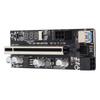 PCI E Adapter Card Temperature Display PCI E Riser Board Card with 1X Adapter 1x to 16x Extension