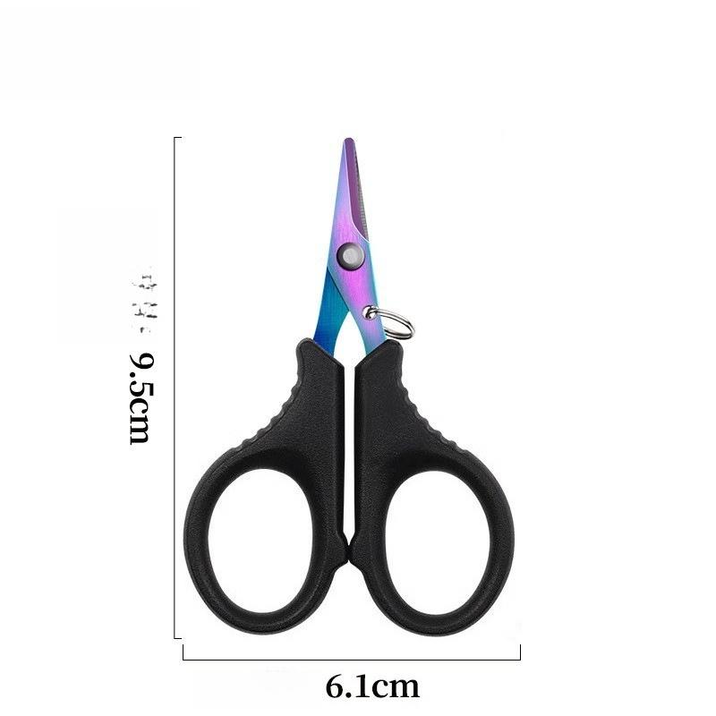 1pcs Titanium Coated Stainless Steel Fishing Scissor Plier - PE Braid Line Cutter for Carp Fishing Tools