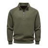 Brand Men Winter Thermal Sweater Cotton Zipper Slim Fit Thermal Underlayer Top Luxury Soft Shell Pullover Sweatshirt