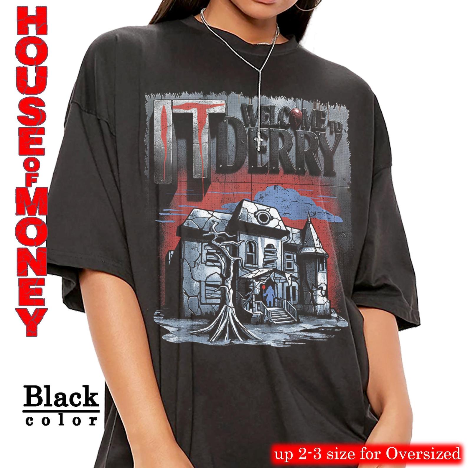 Welcome to Derry T-Shirt | Stephen King It Inspired Horror Tee 4XL