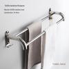 304 Stainless Steel Double Bar Bathroom Towel Rack