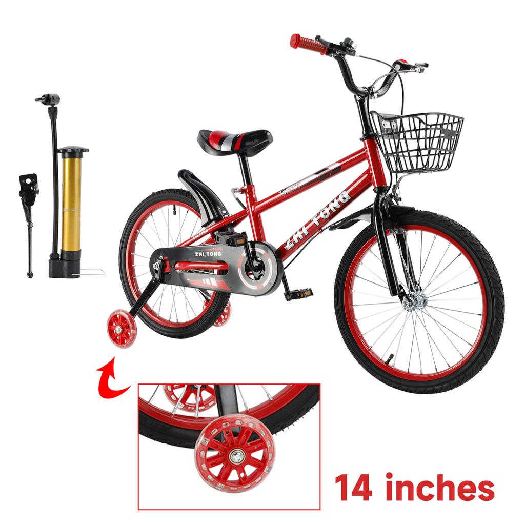 14 inches Kid's Bike Child Bicycle Boys and Girls with auxiliary wheels