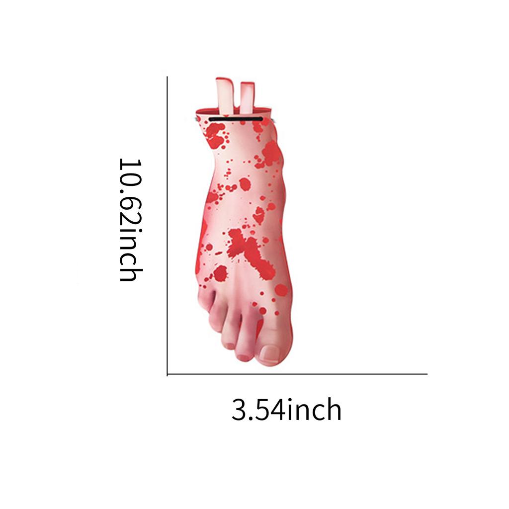 10FT Halloween Bloody Banner Scary Hand & Foot Hanging Banner Halloween Bloody Garland Banner for KTY