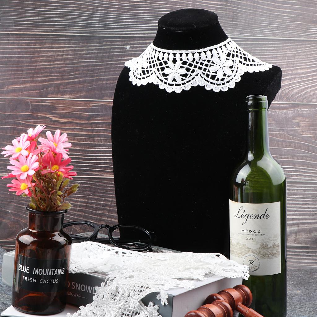 Krajkový límec Květinový Polyesterový Vyšívaný Korsážový Límec Trojrozměrný Dutý Vyšívaný Falešný Límec