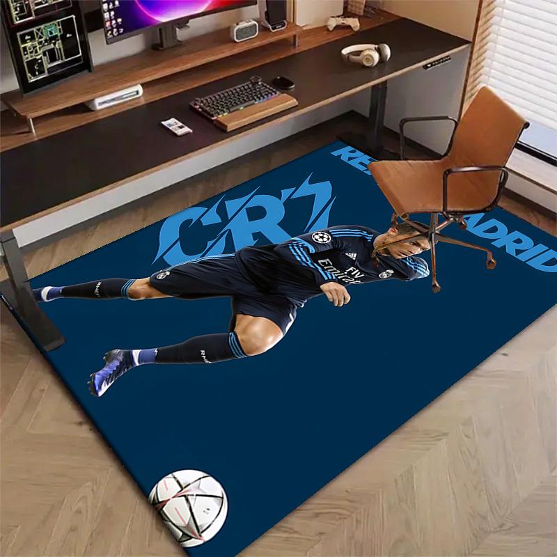 1pc Number 7 Soccer Design Printed Area Rug Carpet for Bedroom Living Room Home Decor Rugs Mat Non Slip Mat Rug for Bedside