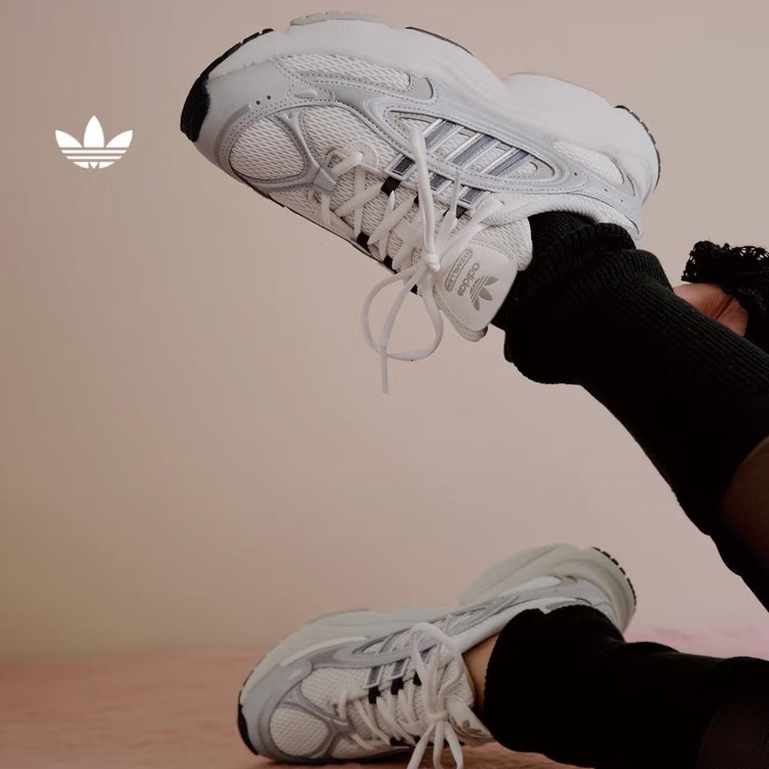 Adidas OZMILLEN Легкие, Универсальные, Классические Стариковские Кроссовки - Adidas Трилистник IE5841 35.5 бежевый