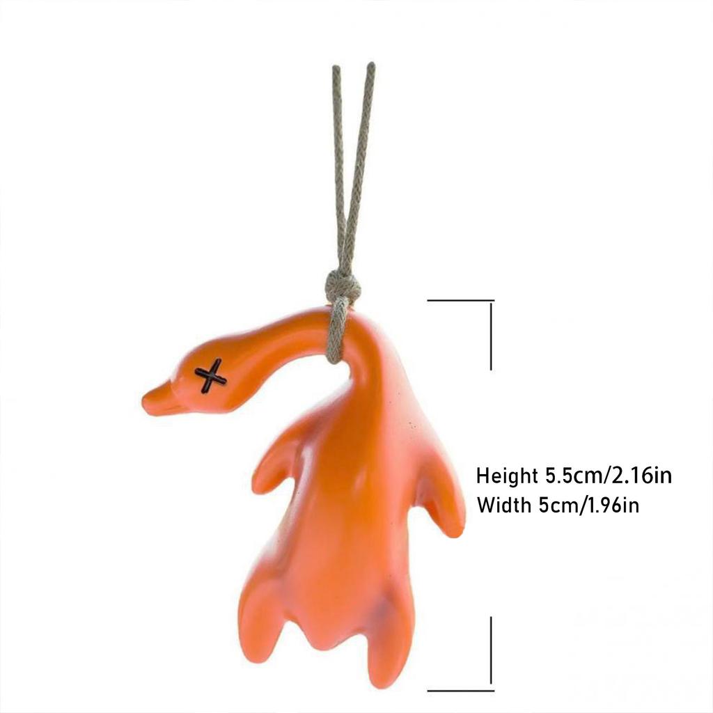 Transformative Car Pendant Duck Swings Gently While Driving Portable for A Playful Touch In Any Vehicle's Interior