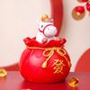 2026 Chinese Year Figurine Resin Red Fortune Bag Horse in Zodiac Horse Feng Shui Desk