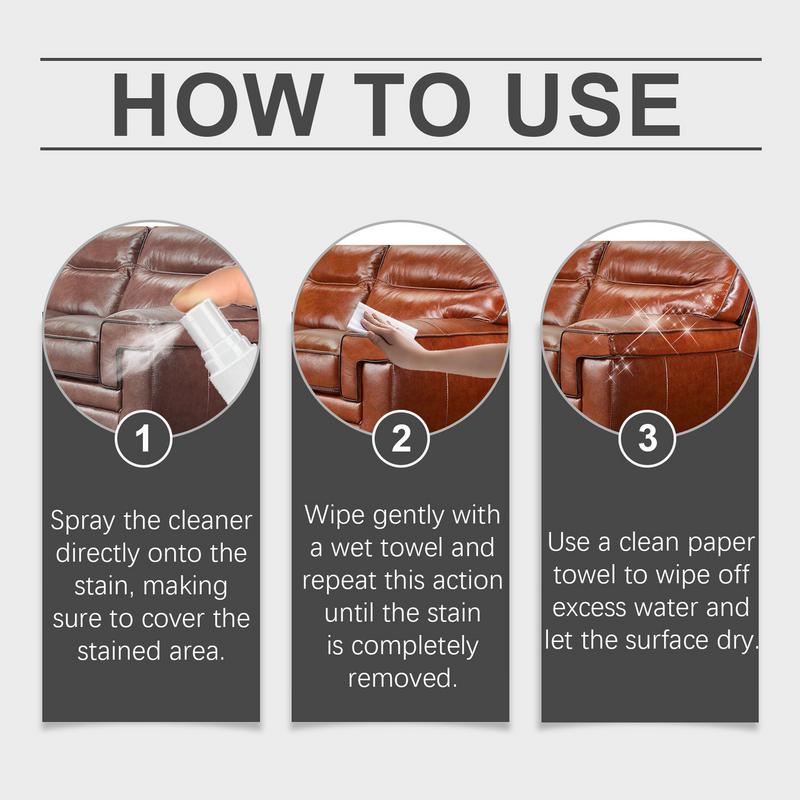 Środek do czyszczenia i odżywiania mebli skórzanych 100ml Środek do czyszczenia skóry syntetycznej Produkty do pielęgnacji skóry Roztwór do głębokiego czyszczenia skóry Dla