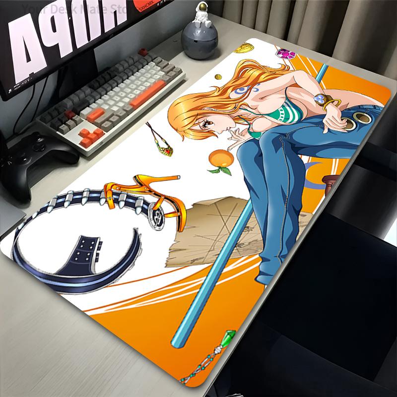 Large Mouse Pad One Piece Nami Office Computer Desk Mat Table Keyboard Pad Office Laptop Carpet Pc Accessories Gaming Mousepad