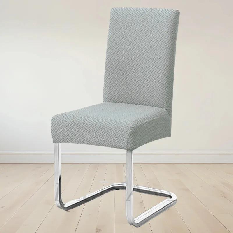 Chair Cover Jacquard Dining Spandex Elastic Stretch Slipcover For Chairs Kitchen El Banquet Home