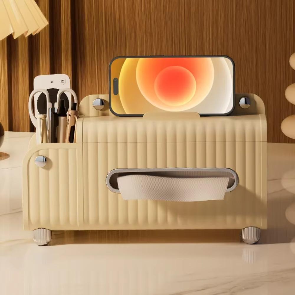 Large Capacity Tissue Box Multifunctional Paper Drawer Home Decoration Napkin Dispenser  Home
