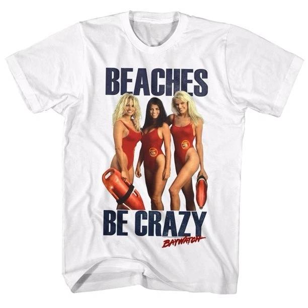 New Baywatch BEACHES BE CRAZY Pamela Anderson T Shirt M