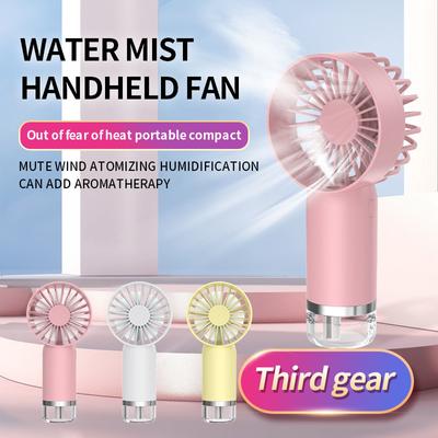 Handheld Mini Air Conditioner Spray Fanusb Rechargeable Portable Humidifier Mist Cooler Cooling Spray Humidifier Fan For Home