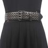 1PC Alloy Pin Buckle Punk Style Rivet Belt Jeans Belt All-match Unisex Gothic Waist Strap Belt Accessories Plus Size