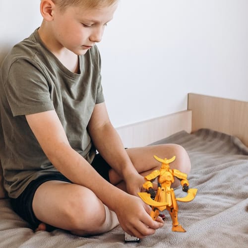 Printed figures, printed figure toys, printed action figure decorations, action figure sets, fully articulated articulated toy sets for kids