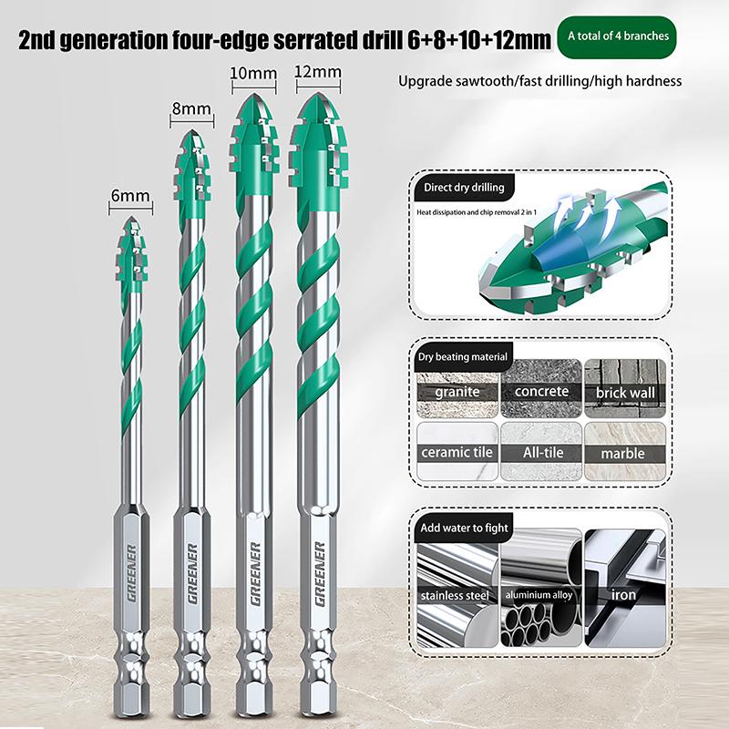 Blade Sawtooth Eccentric Drill Bit Tile Concrete Drilling Special Electric Drill Head Ultra-High Hardness Machine Drill Bit