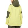 Salomon Color Block Letter Hooded Zipper Fitted Windproof Waterproof Long Sleeve Jacket Women jackets Yellow LC2161300