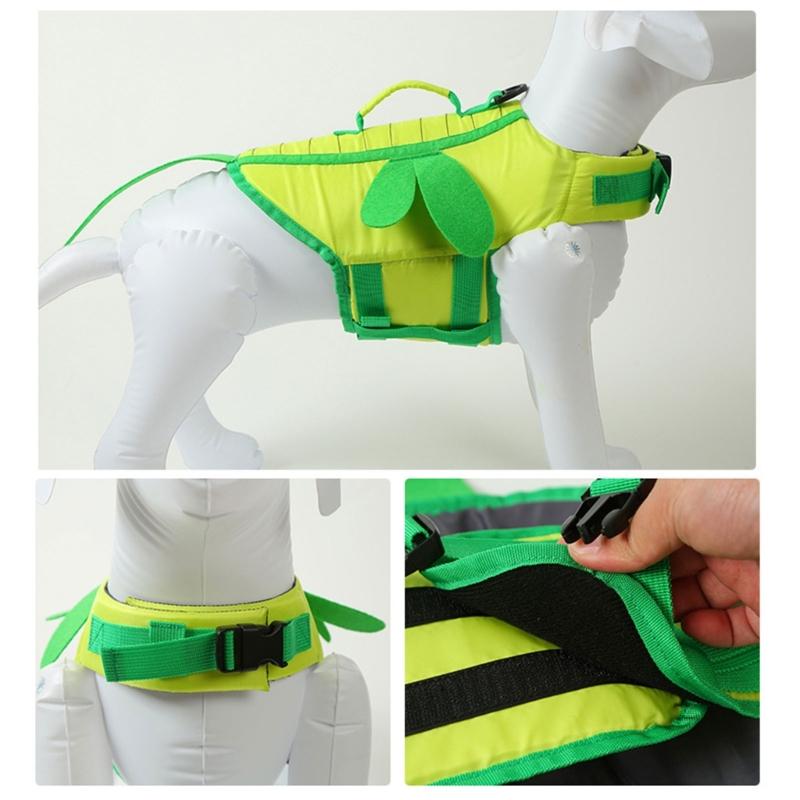 Dog Pool Cloth Preservers Vests Dogs Pool Vests Belt with Handle for Pool Dog Beach Clothes Lightweights