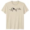 DoberUnisex Pinscher Heartbeat TShirt Gift For Him And Her