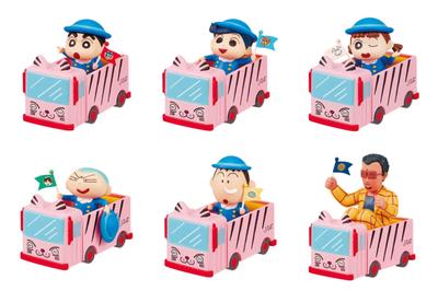 RE-MENT Crayon Shin-chan Departing On the Kindergarten Bus Shinko 1BOX Approximately H100×W70×D40mm Made of PVC, ABS