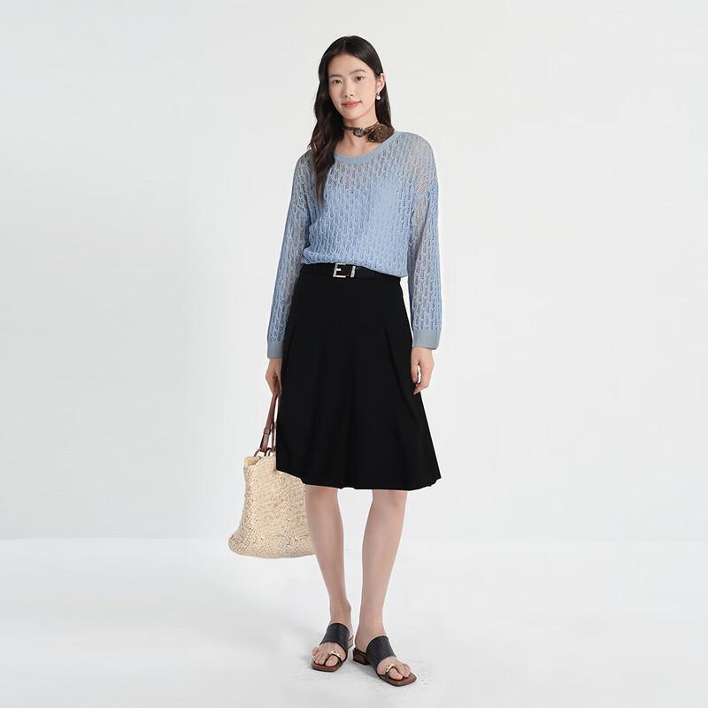 eifini Women's Hollow Knit Pullover Cardigan