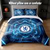 Chelsea FC Design Bed Bedding Set 1 Duvet Cover + 2 Pillowcases Soft Breathable Household Bed Linens