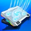 S605 RGB Light Laptop Cooling Pad Height Adjustable Gaming Notebook Cooler with Phone Holder