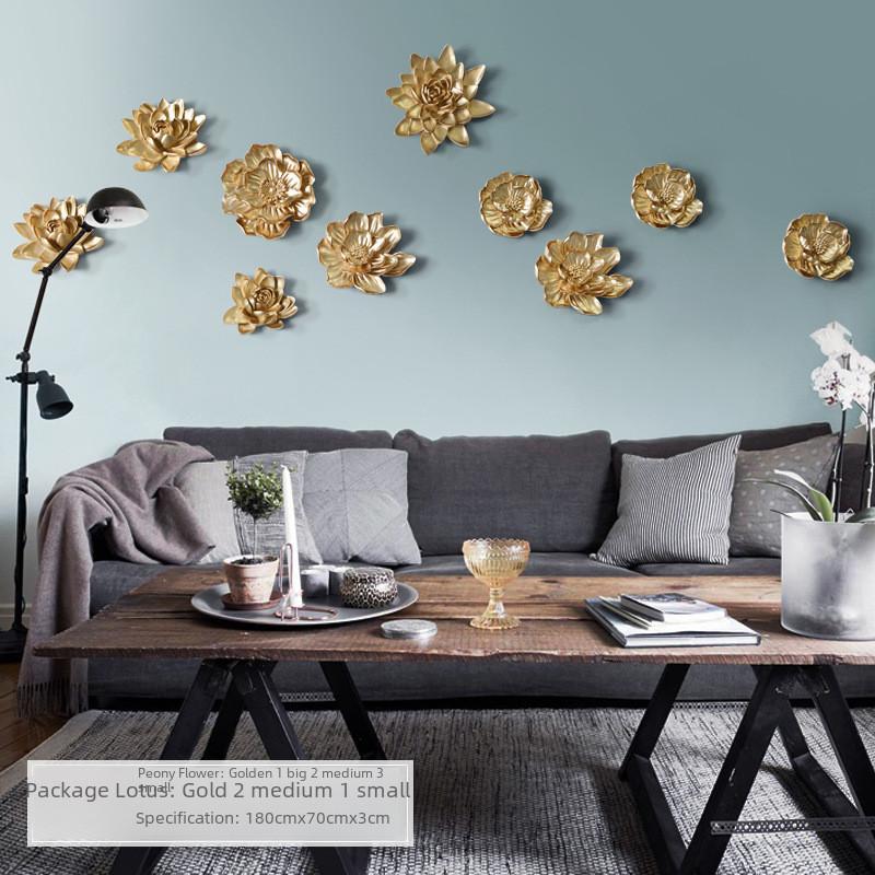 Unique Resin Floral Wall Decoration For Elegant Home Interiors And Chic Displays