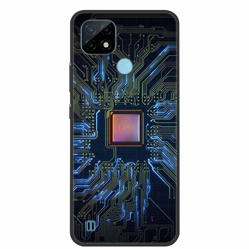 Pro Realme C21 Pouzdro Nárazuvzdorné Měkký silikon TPU Zadní kryt Pro Realme C31 C21Y C25S C25 Pouzdra na telefony Realme C21 C31 Roztomilý kreslený