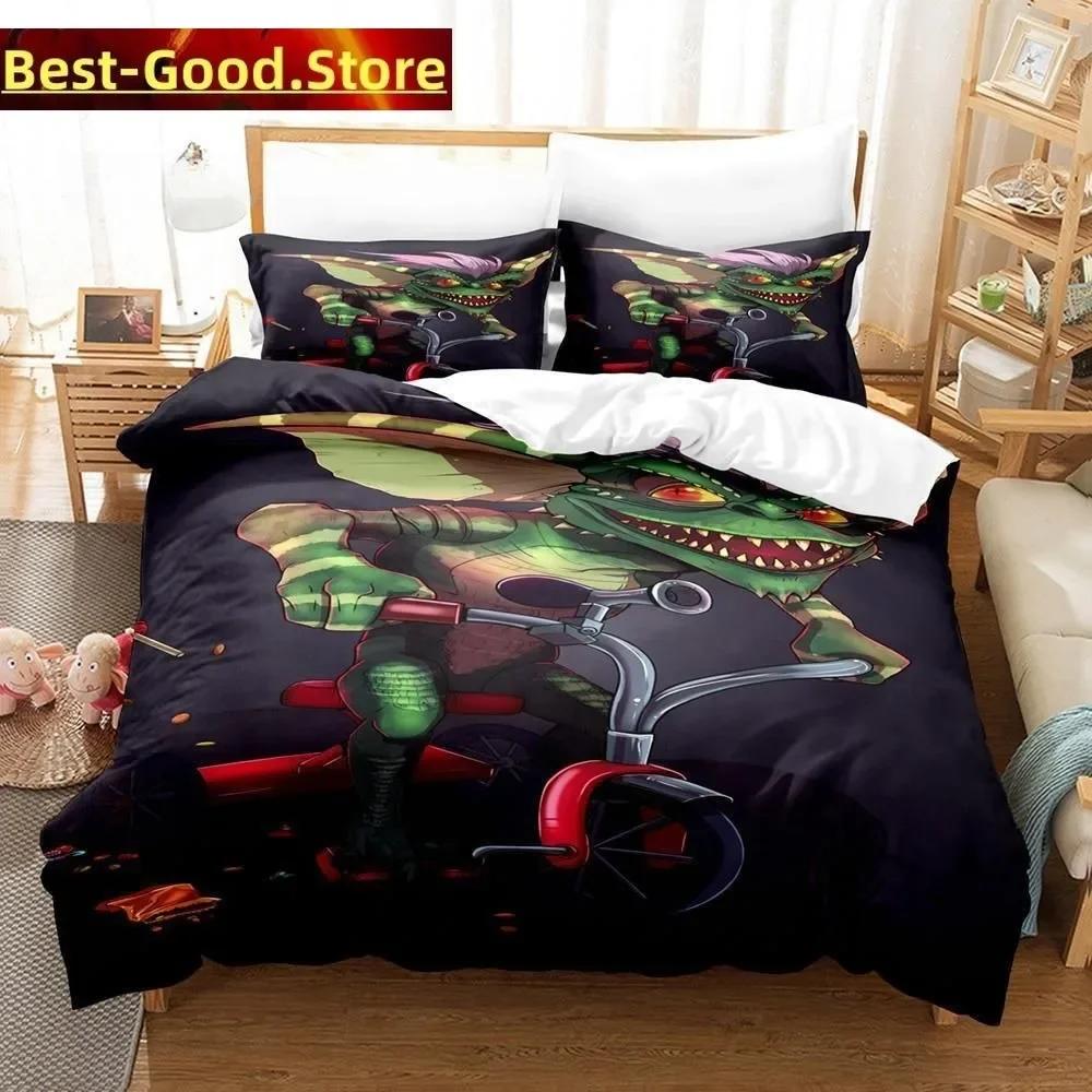 

3D Print Fashion Gremlins Bedding Set Boys Girls Twin Queen King Size Duvet Cover Pillowcase Bed Boys Adult Bedroom EU Single(135*200cm)3pcs