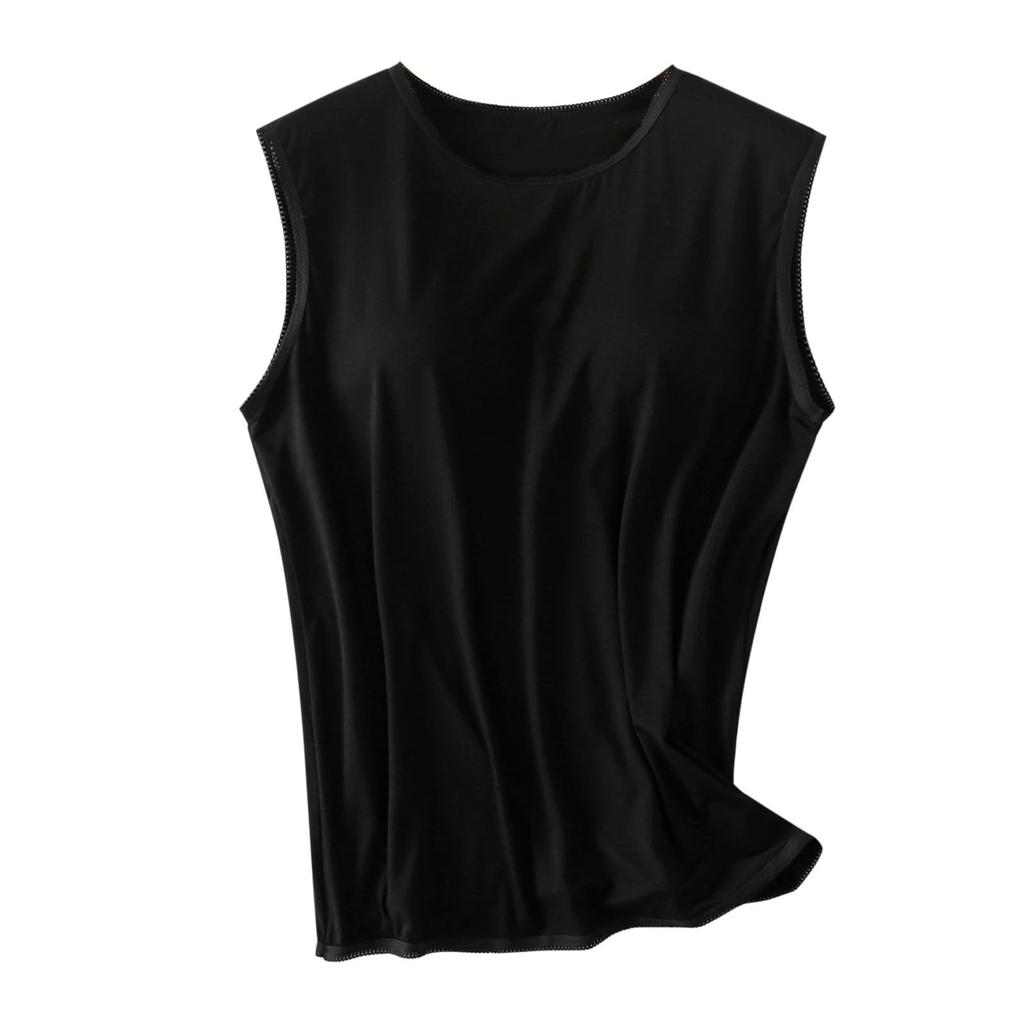 Womens Workout Tops With Built In Bra , Shelf Bra Tank Tops For Women High Neck Workout Camis Yoga Shirt