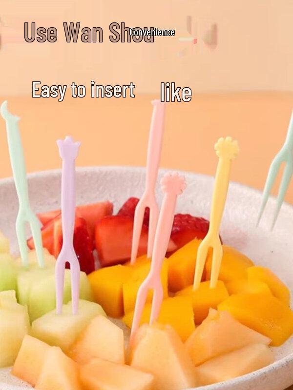 Disposable Plastic Fruit Fork Set