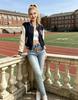 Spring/Summer 2026 Women's High-Waisted Rhinestone Straight-Leg Denim Jeans (Slimming)