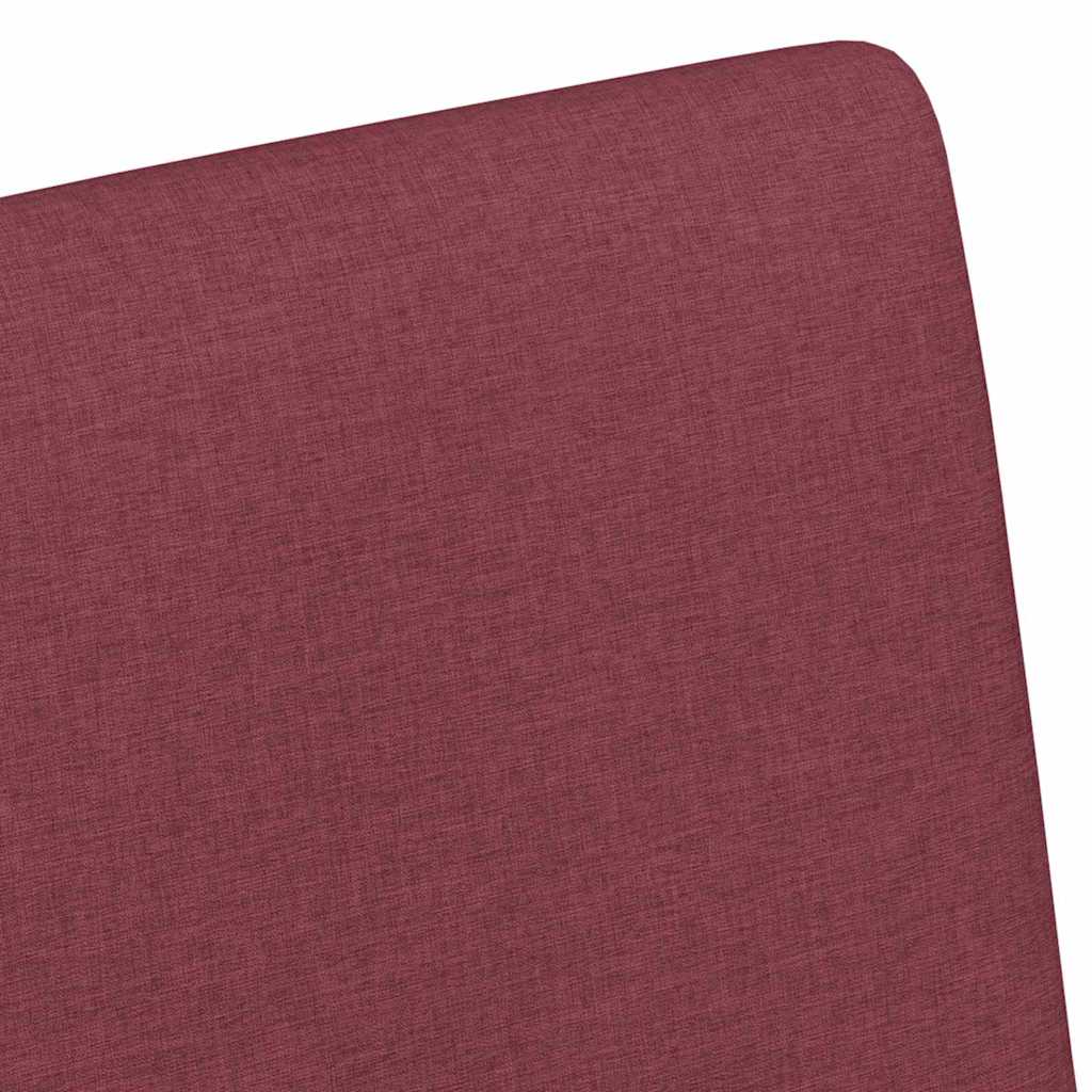 Dining Chairs with Casters 2 pcs Burgundy 57 x 66 x 94 cm Fabric